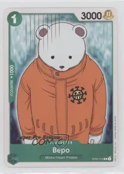 2022 One Piece Card Game: Starter Deck: Worst Generation ST02 Bepo #ST02-012 - Image 1
