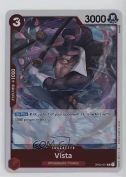 2022 One Piece Card Game: Paramount War OP02 R Vista #OP02-011 - Image 1