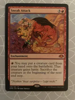 Sneak Attack - Dominaria Remastered English MTG NM Mythic Rare - Image 1