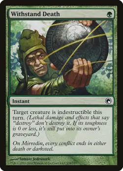 Withstand Death 134 SOM MTG Instant Indestructible Green Mirran EN - Image 1