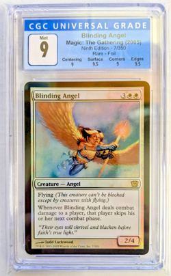 MTG NINTH EDITION RARE FOIL Blinding Angel CGC GRADE 9 - Image 1