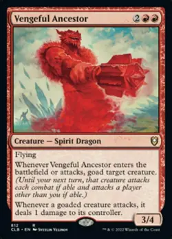 NM-Mint, English MTG Regular Vengeful Ancestor Commander Legends: Battle for Bal - Image 1