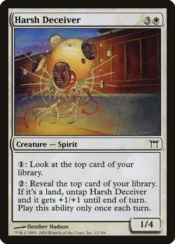 HARSH DECEIVER - Champions of Kamigawa - MTG Magic the Gathering Card - Common - Image 1