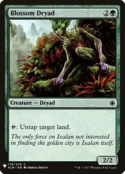 Blossom Dryad 178 PLST XLN MTG Green Untap Land Common 2017 Shetty Creature EN - Image 1