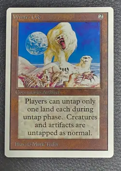 MTG English Winter Orb Light Play Normal Unlimited Magic Rare Card - Image 1