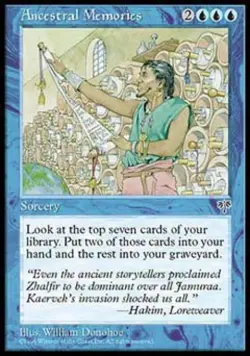 Ancestral Memories - Light Play MTG Mirage - Image 1