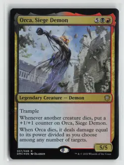 Orca, Siege Demon 037 Foil Commander: Dominaria United DMC MTG Magic - Image 1