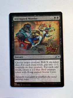 Attempted Murder - GALAXY FOIL - MTG Unfinity - NM - Image 1