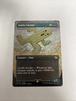 Jumbo Cactuar Borderless Non Foil FF MTG - Image 1