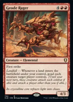 NM-Mint, English MTG Regular Geode Rager Commander Legends: Battle for Baldur's - Image 1
