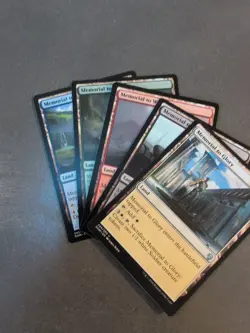 MTG Dominaria Memorial to Lands Full Set of 5 *NM* Magic Commander Deck Building - Image 1