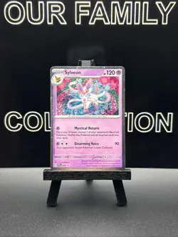 Sylveon 172 Cosmos Holo Scarlet & Violet Promo Pokemon TCG 2025 TWO SWIRLS NM - Image 1