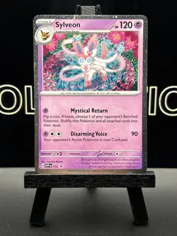 Sylveon 172 Cosmos Holo Scarlet & Violet Promo Pokemon TCG 2025 TWO SWIRLS NM - Image 2