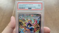 Pokemon Greninja EX 214/167 Twilight Masquerade Sir Special Illustration PSA 9 - Image 2