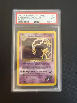 PSA 9 2000 Pokemon Sabrina's Alakazam 16/132 Gym Challenge Holo Mint 💎 - Image 2