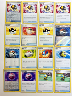 Pokemon Tcg Lot of 16 Ultra, Dream, Quick, Great, Poke Ball Reverse Holo - Image 1