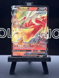 Holo Blaziken V 020/198 Ultra Rare Chilling Reign Pokemon TCG LP - Image 2