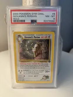 PSA 8 2000 Pokemon Giovanni's Persian 8/132 Gym Challenge Holo Mint 💎 - Image 1