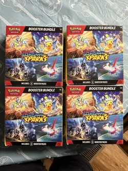 Pokemon Surging Sparks SV08 Booster Bundle New Sealed, Lot of 4 - Image 1