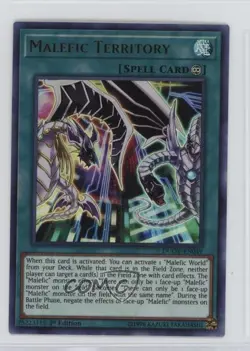 Malefic Territory Ultra Rare 1st Ed. YuGiOh Duel Overload #DUOV-EN049 - Image 1
