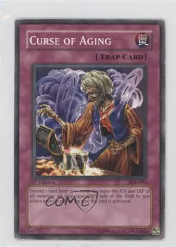 Curse of Aging 1st Ed. YuGiOh Pharaonic Guardian #PGD-094 2003 READ - Image 1
