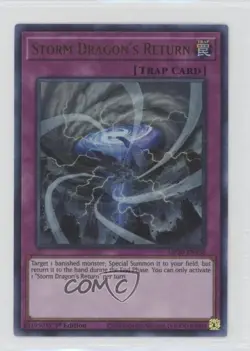 Storm Dragon's Return Ultra Rare 1st Ed. YuGiOh Tin of Lost Memories #MP20-EN138 - Image 1