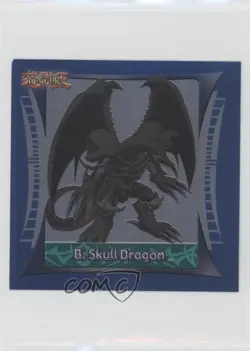 B Skull Dragon Topps YuGiOh Sticker Collection Silver Foil #9 2002 - Image 1
