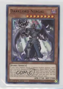 Darklord Nergal 1st Ed. YuGiOh Tin of Ancient Battles #MP21-EN119 - Image 1