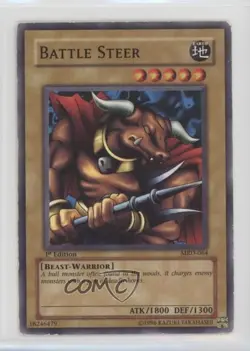 Battle Steer 1st Ed. YuGiOh Metal Raiders #MRD-064 2002 - Image 1