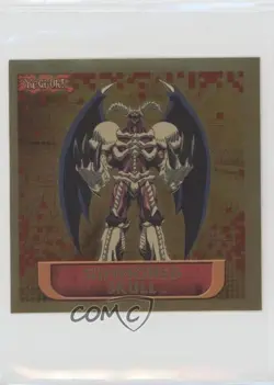 Summoned Skull Topps YuGiOh Sticker Collection Gold Foil #3 2002 - Image 1
