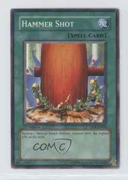 Hammer Shot 1st Ed. YuGiOh Fury From the Deep Structure Deck #SD4-EN024 2005 - Image 1
