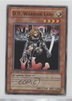 DD Warrior Lady 1st Ed. YuGiOh s' Strike Structure Deck #SDWS-EN009 2009 - Image 1