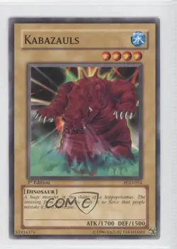 Kabazauls 1st Ed. YuGiOh Pharaonic Guardian #PGD-054 2003 - Image 1
