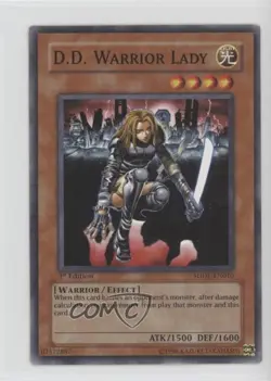 DD Warrior Lady 1st Ed. YuGiOh The Dark Emperor Structure Deck #SDDE-EN010 2008 - Image 1