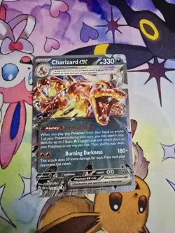 Pokemon Charizard EX Card 125/197 Obsidian Flames Double Rare Mint Condition - Image 1