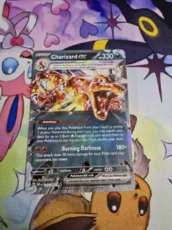 Pokemon Charizard EX Card 125/197 Obsidian Flames Double Rare Mint Condition - Image 3