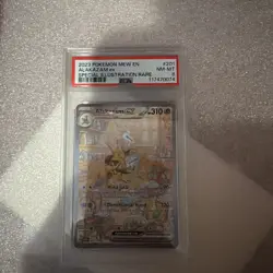 Pokemon TCG Alakazam EX 151 Holo Card Scarlet & Violet 201/165 PSA 8 NM-Mint - Image 1