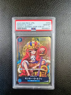 Luffy Weekly Shonen Jump Special Card ! PSA 10 GEM Mint ! - 1 Graded card P-043 - Image 1