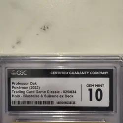 2023 POKEMON TRADING CARD GAME CLASSIC #025/034 PROFESSOR OAK CGC 10 GEM MINT - Image 2