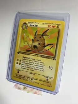 Pokemon Trading Card Raichu Fossil Set 29/62 First Edition - Image 2