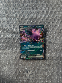 Pokemon TCG Team Rocket's Nidoking EX 217 Scarlet & Violet Promo Card Holo NM - Image 1