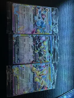 Pokemon TCG Prismatic Evolutions Stamped 3 Card Promo Lot - Image 1