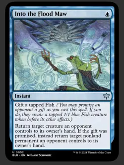 Into the Flood Maw Bloomburrow Regular Card - Image 1