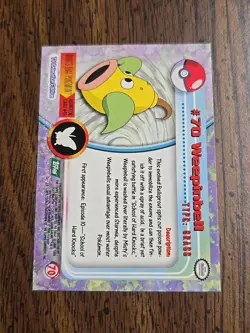 #70 Weepinbell - Pokemon Topps Card - Green Logo - Image 2