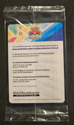 Pikachu World Championships 2024 Promo Card 190 Scarlet & Violet Sealed - Image 2