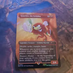 Knuckles the Echidna Foil - Sonic Secret Lair - Near Mint - MTG Card - Image 1