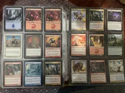Magic the Gathering 110-120 card lot vintage rare Older 7 Pages Mostly Doubled - Image 2