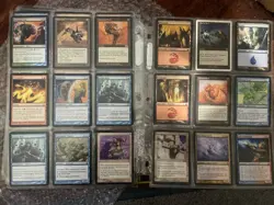 Magic the Gathering 110-120 card lot vintage rare Older 7 Pages Mostly Doubled - Image 3
