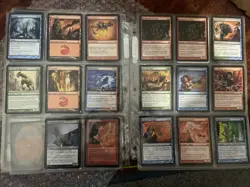 Magic the Gathering 110-120 card lot vintage rare Older 7 Pages Mostly Doubled - Image 4