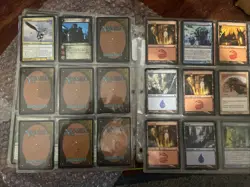 Magic the Gathering 110-120 card lot vintage rare Older 7 Pages Mostly Doubled - Image 5